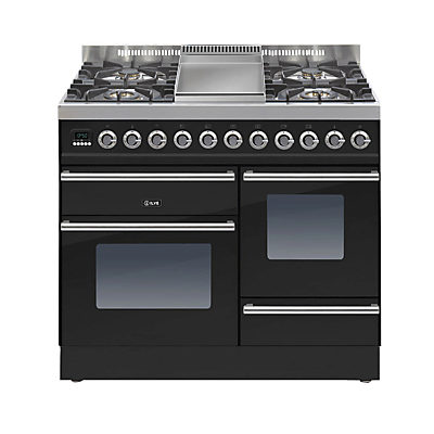 ILVE PTW100FE3 Roma Dual Fuel Freestanding Range Cooker Gloss Black